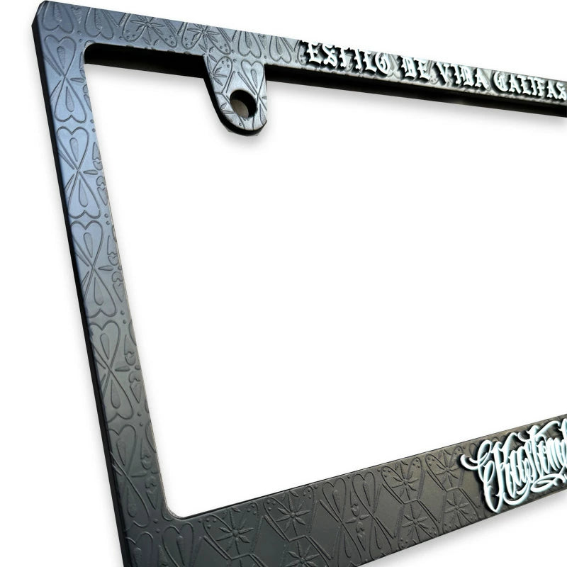"RAISED BANDANA" JAPANESE SIZE LICENSE PLATE FRAME