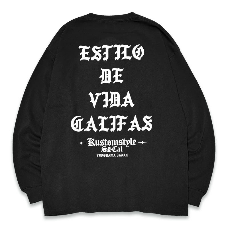 KUSTOMSTYLE KSTL2506 -ESTILO CALIFAS- 9.1oz HEAVYWEIGHT LONG SLEEVE T-SHIRTS