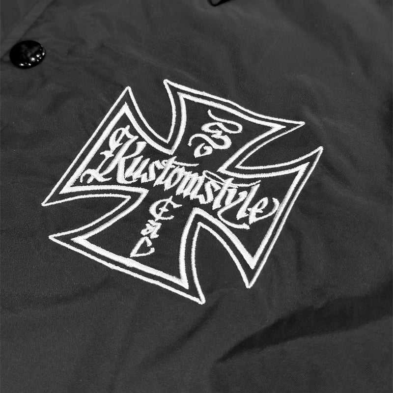 KUSTOMSTYLE KSWB2603BK -OG LOGO- NYLON COACH JACKET