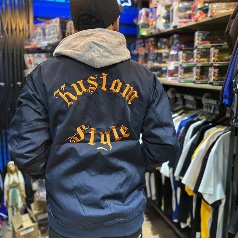 KUSTOMSTYLE KSLWJ2433 -SWORD&ROSES LOGO- LIGHTWEIGHT JACKET