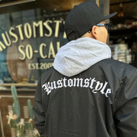 KUSTOMSTYLE KSWB2603BK -OG LOGO- NYLON COACH JACKET
