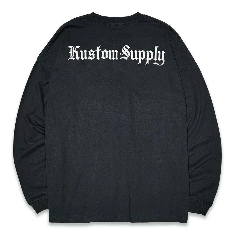 BELLFLOWER by KUSTOMSTYLE BFTL2601 -OLD ENGLISH- LONG SLEEVE TEE