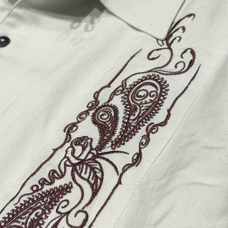 KUSTOMSTYLE KSLS2107 -LONGROOF- GUAYABERA LONG SLEEVE SHIRTS