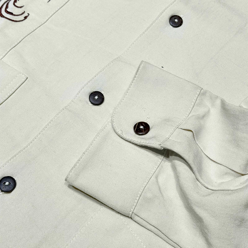 KUSTOMSTYLE KSLS2107 -LONGROOF- GUAYABERA LONG SLEEVE SHIRTS