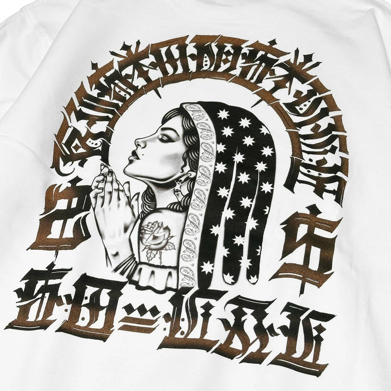 KUSTOMSTYLE KSTL2601 -036 SIDE FACE- 9.1oz HEAVYWEIGHT LONG SLEEVE T-SHIRTS