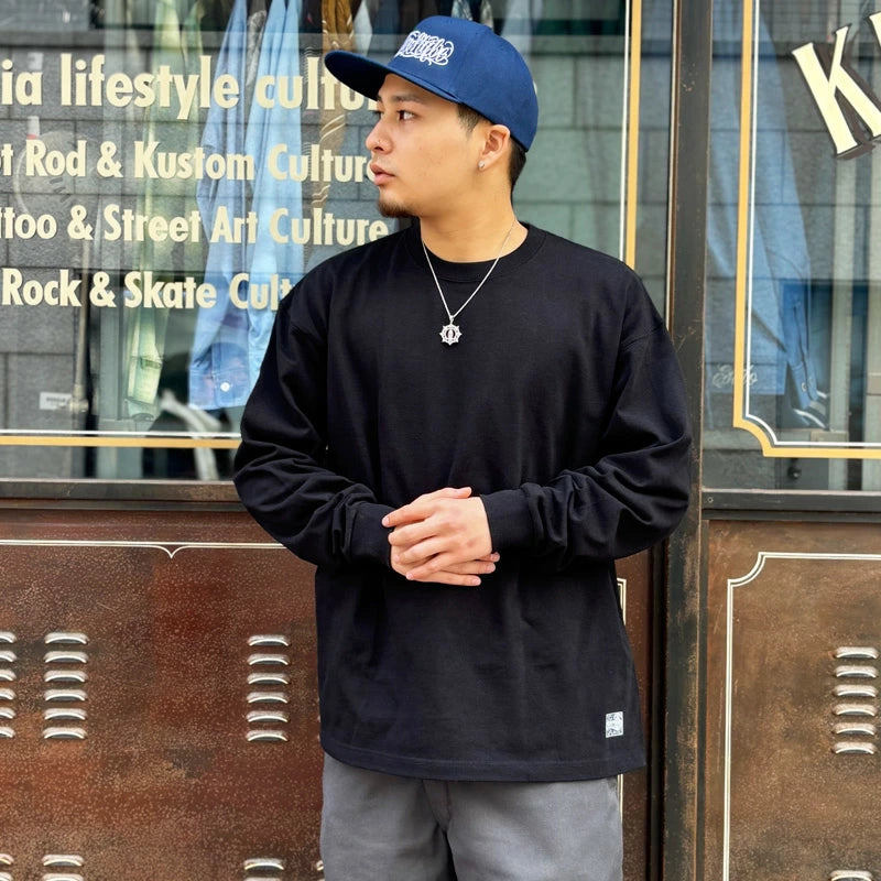 KUSTOMSTYLE KSTL2601 -036 SIDE FACE- 9.1oz HEAVYWEIGHT LONG SLEEVE T-SHIRTS