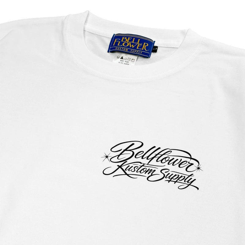 BELLFLOWER by KUSTOMSTYLE BFT2603WH -STANDARD OR REVERSE- TSHIRTS
