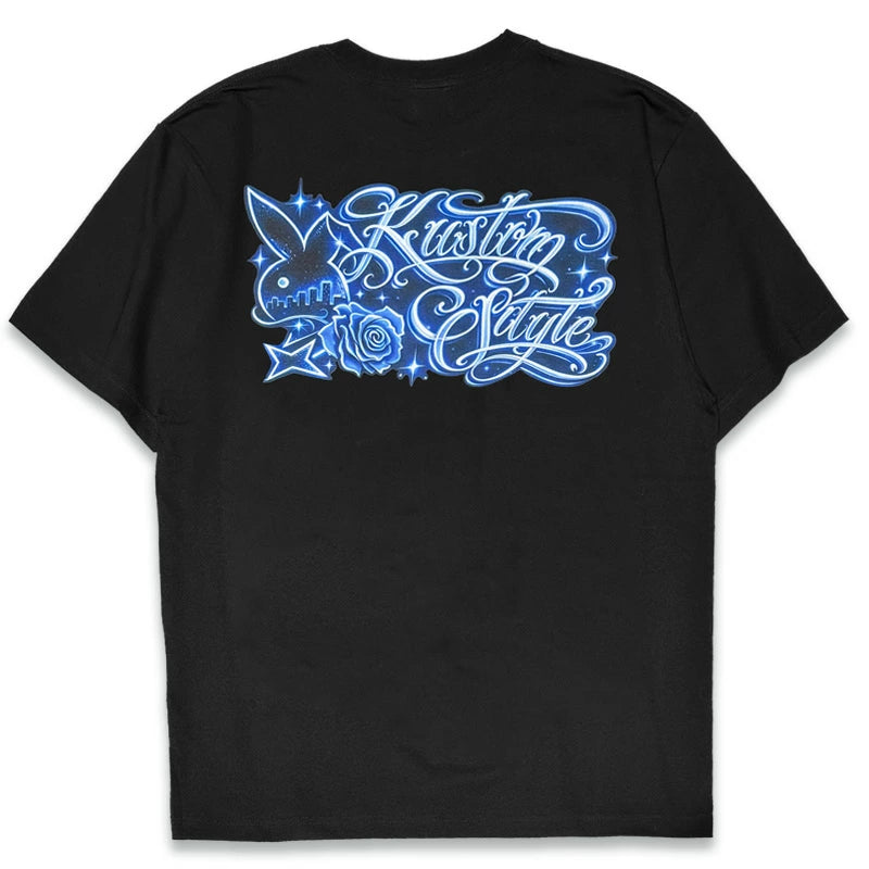 KUSTOMSTYLE KST2605BK -NEON BUNNY- Tshirts