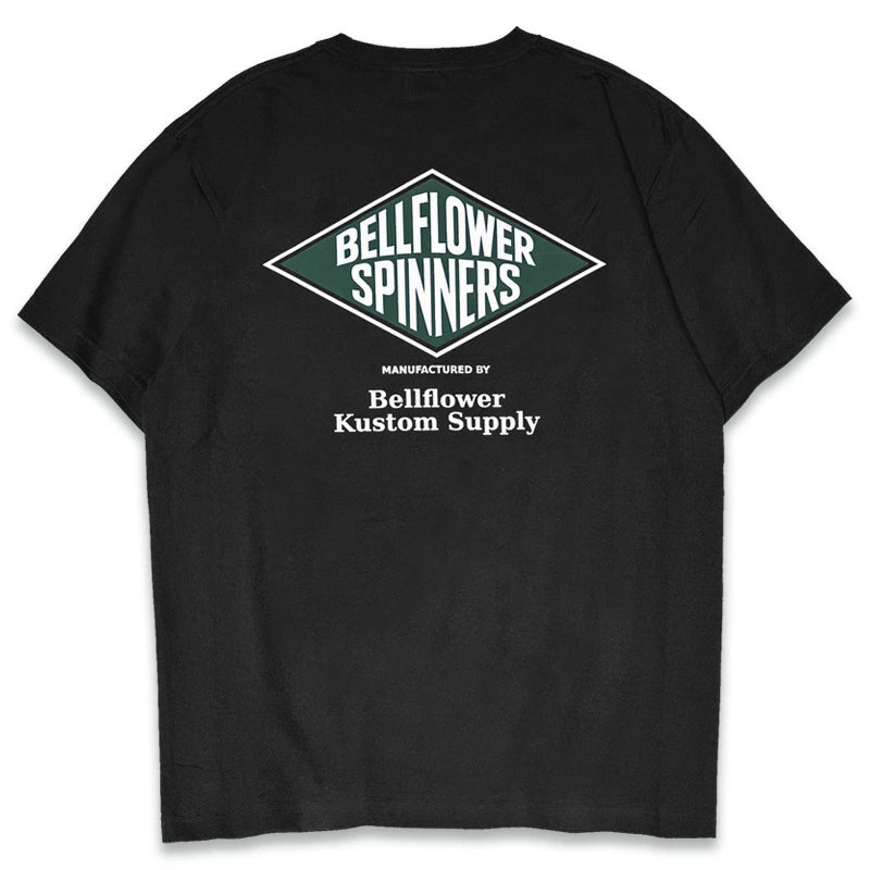 BELLFLOWER by KUSTOMSTYLE BFT2605WH -SPINNERS- TSHIRTS