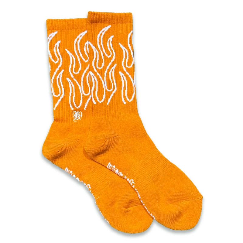 KUSTOMSTYLE KSSOX-023 -FLAMES- CREW SOCKS