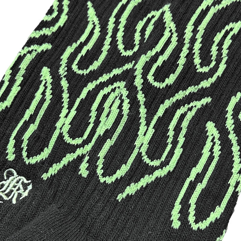 KUSTOMSTYLE KSSOX-023 -FLAMES- CREW SOCKS