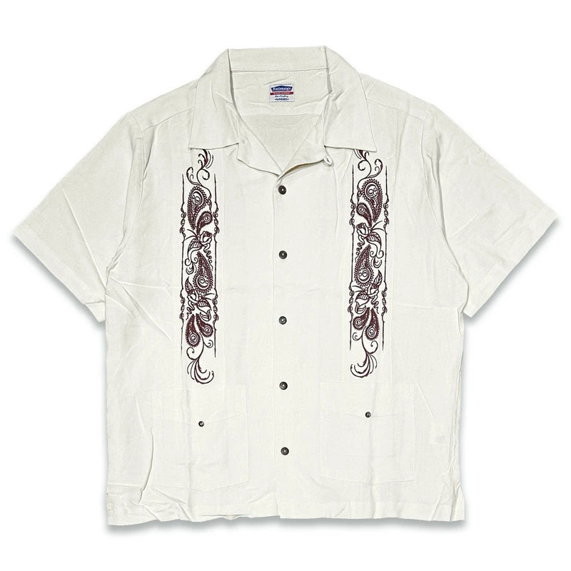 KUSTOMSTYLE KSSS2107 -LONGROOF- GUAYABERA SHORT SLEEVE SHIRTS