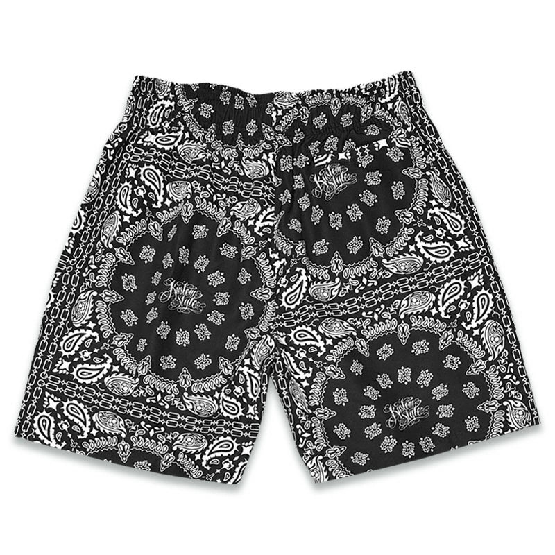 KUSTOMSTYLE  KSSP2608BK -NORM BANDANA- BOARD SHORTS