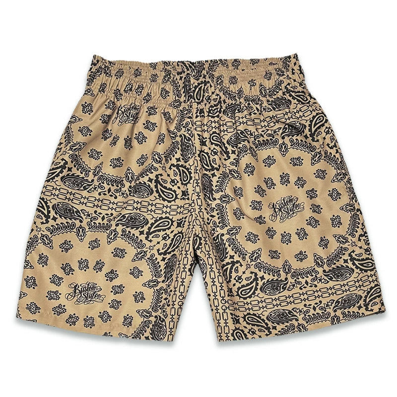 KUSTOMSTYLE  KSSP2608BK -NORM BANDANA- BOARD SHORTS
