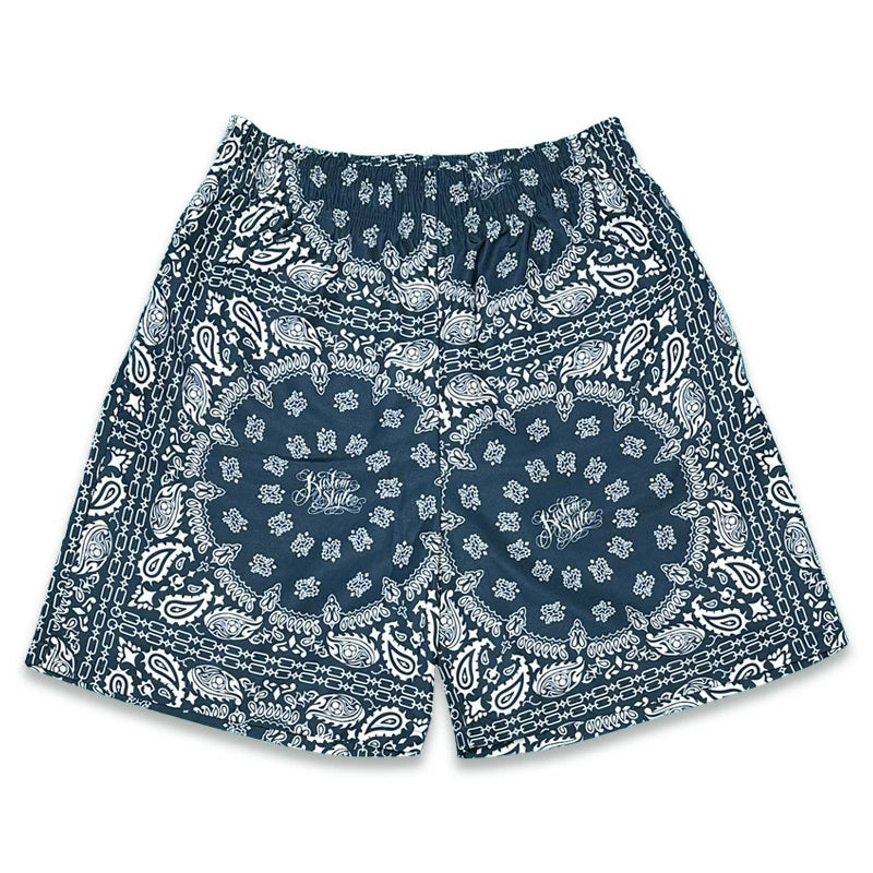 KUSTOMSTYLE  KSSP2608BK -NORM BANDANA- BOARD SHORTS