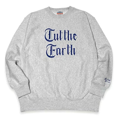 "CUTTHE EARTH" CREW NECK SWEATSHIRT