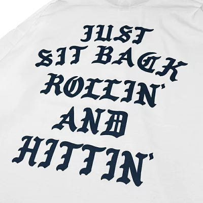 "ROLLIN' AND HITTIN'" LOOSE-FITTING LONG SLEEVE T-SHIRTS