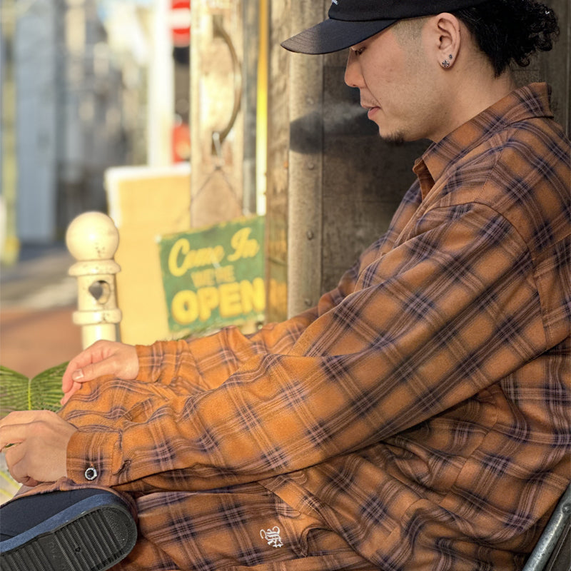 "LA PALMA" LONG SLEEVE CHECK FLANNEL SHIRTS