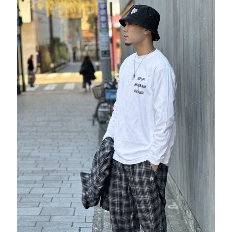 "LA PALMA" LONG CHECK PANTS