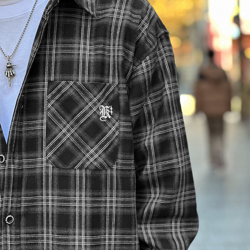 "LA PALMA" LONG SLEEVE CHECK FLANNEL SHIRTS