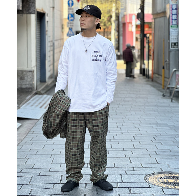 "LA PALMA" LONG CHECK PANTS