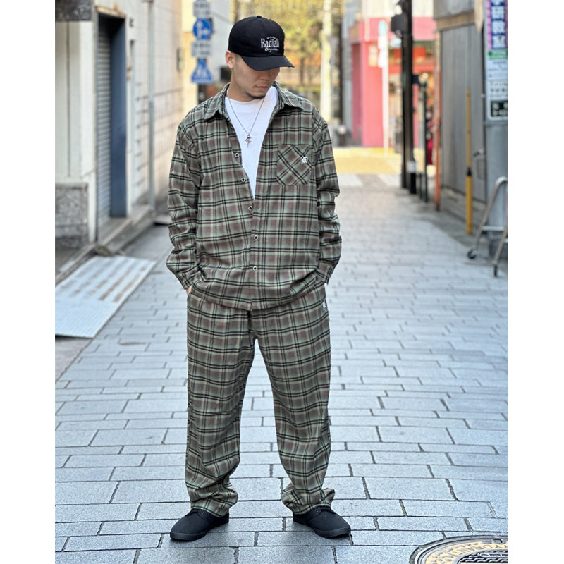 "LA PALMA" LONG CHECK PANTS