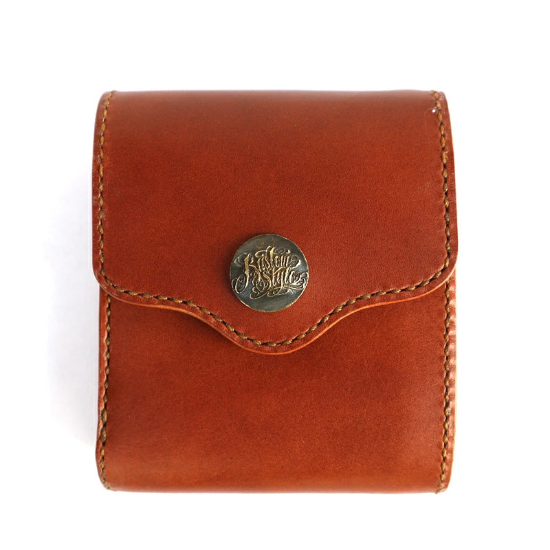 KUSTOMSTYLE  LEATHER WALLET "TYPE5" PLANE SHORT WALLET