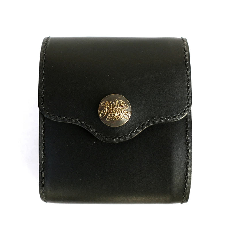 KUSTOMSTYLE  LEATHER WALLET "TYPE5" PLANE SHORT WALLET