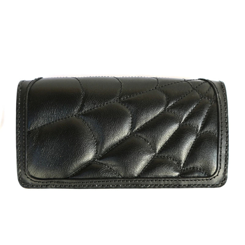 KUSTOMSTYLE  LEATHER WALLET "TYPE3" SPIDER WEB STITCH LONG WALLET