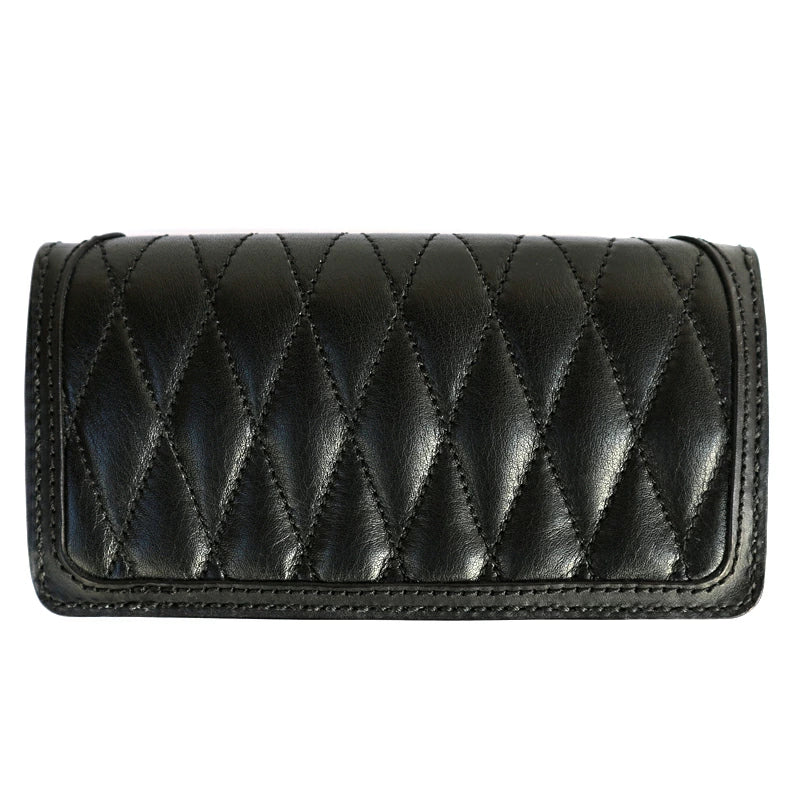 KUSTOMSTYLE LEATHER WALLET "TYPE4" DIAMOND STITCH LONG WALLET