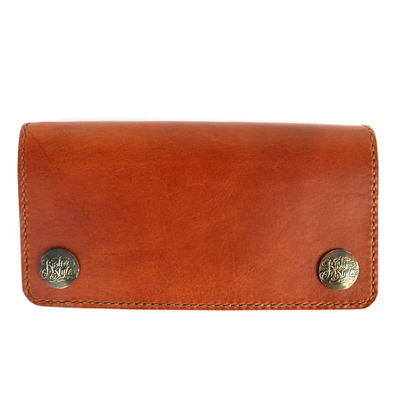 KUSTOMSTYLE  LEATHER WALLET "TYPE1" PLANE LONG WALLET