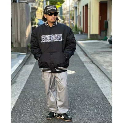 KUSTOMSTYLE KSHWJ2520 -CHAVO LOGO- NYLON STADIUM JACKET