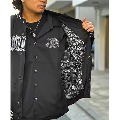 KUSTOMSTYLE KSHWJ2520 -CHAVO LOGO- NYLON STADIUM JACKET