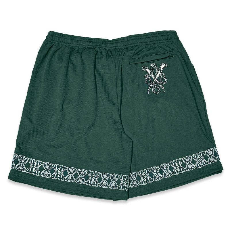 KUSTOMSTYLE  KSSP2508GR "GARDEN GROVE" MESH SHORTS JERSEY COLOR: GREEN