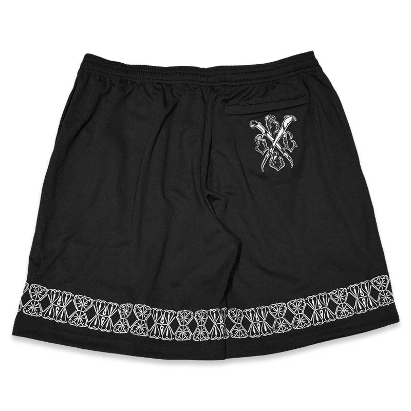 KUSTOMSTYLE  KSSP2508BK "GARDEN GROVE" MESH SHORTS JERSEY COLOR: BLACK