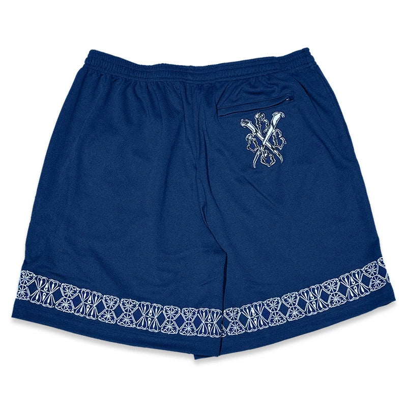 KUSTOMSTYLE  KSSP2508BK "GARDEN GROVE" MESH SHORTS JERSEY COLOR: NAVY