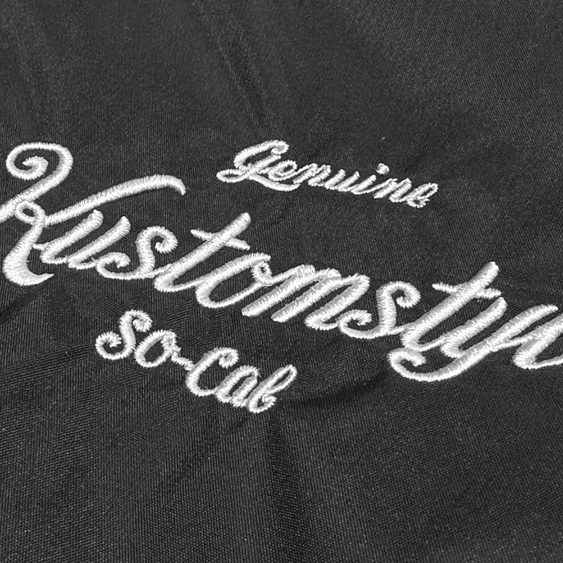 "GENUINE KUSTOMSTYLE" NYLON COACH JACKET BLACK